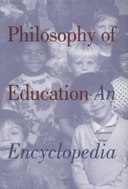 Front cover of Philosophy of Education by J.j. Chambliss