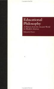 Cover of Educational Philosophy by Edward J. Power