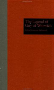 Cover of The legend of Guy of Warwick by Velma Bourgeois Richmond