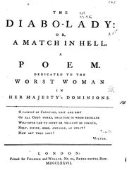Cover of The diabo-lady by William Combe