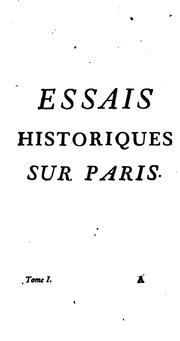 Front cover of Essais historiques sur Paris by Saint-Foix M. de