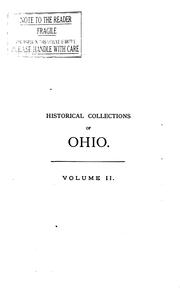 Cover of Historical collections of Ohio by Henry Howe