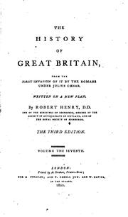 Front cover of The history of Great Britain by Henry, Robert