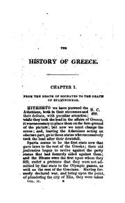 Front cover of The history of Greece by Oliver Goldsmith