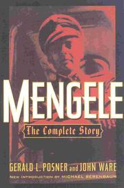 Cover of Mengele by Gerald L. Posner
