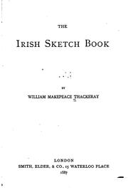 Cover of The Irish sketch-book by William Makepeace Thackeray
