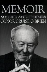Cover of Memoir by Conor Cruise O’Brien