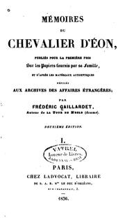 Front cover of Mémoires du chevalier d'Éon by Frédéric Gaillardet