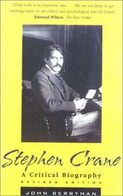 Cover of Stephen Crane by John Berryman