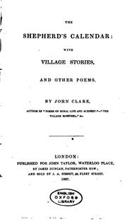 Cover of The shepherd's calendar by Clare, John