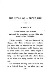 Cover of The story of a short life by Juliana Horatia Gatty Ewing