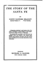 Cover of The story of the Santa Fe by Glenn D. Bradley