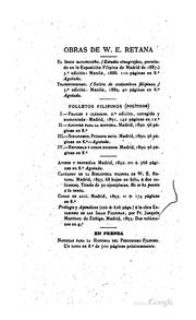 Front cover of Supersticiones de los indios filipinos by W. E. Retana