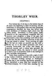 Cover of Thorley Weir by E. F. Benson