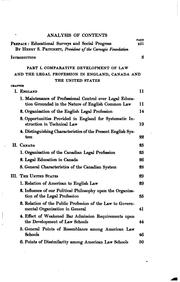 Front cover of Training for the public profession of the law by Alfred Zantzinger Reed