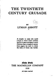 Front cover of The twentieth century crusade by Lyman Abbott