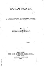 Cover of Wordsworth by George Henry Calvert