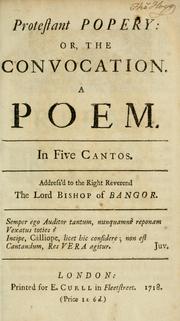 Cover of Protestant popery : or, The convocation. A poem. In five cantos. Address'd to the Right Reverend the Lord Bishop of Bangor [Benjamin Hoadly] by N. Amhurst