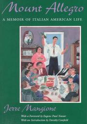 Front cover of Mount Allegro by Jerre Gerlando Mangione