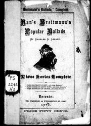 Cover of Hans Breitmann's barty and other ballads by Charles Godfrey Leland
