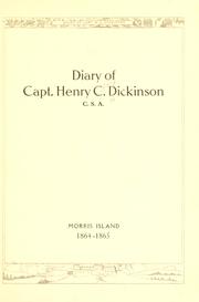 Front cover of Diary of Capt by Henry Clay Dickinson
