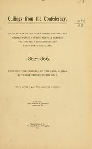 Front cover of Cullings from the confederacy by Nora Fontaine M. Davidson