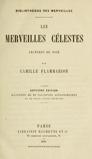 Front cover of Les merveilles célestes by Camille Flammarion