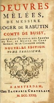 Front cover of Les memoires de Messire Roger de Rabutin comte de Bussy by Bussy, Roger de Rabutin comte de