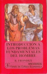 Front cover of Introducción a los problemas fundamentales del hombre by Risieri Frondizi