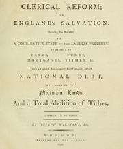 Cover of Clerical reform by Williams, Joseph Esq.