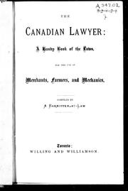 Cover of The Canadian lawyer by John Whitley