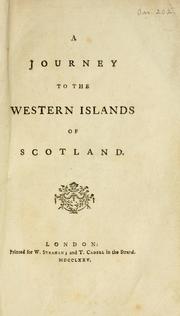 Front cover of A Journey to the Western Islands of Scotland by Samuel Johnson