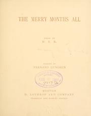 Cover of The merry months all by Mary E. Blake