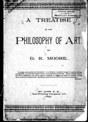 Front cover of A treatise on the philosophy of art by D. R. Moore