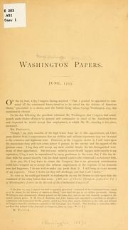 Cover of The Washington papers by George Washington