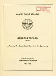 Cover of School profiles by Boston Public Schools.