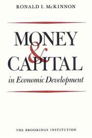 Cover of Money and capital in economic development by Ronald I. McKinnon