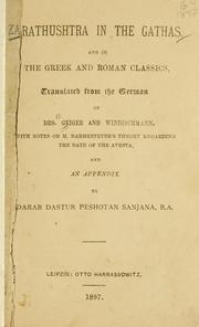 Front cover of Zarathushtra in den Gathas by Wilhelm Geiger