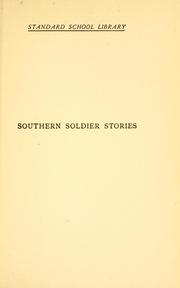 Front cover of Southern soldier stories by George Cary Eggleston