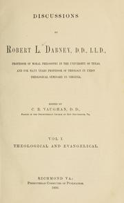 Cover of Discussions by Robert Lewis Dabney