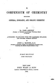 Front cover of A compendium of chemistry by Carl Arnold