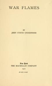 Cover of War flames by John Curtis Underwood