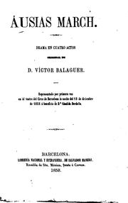 Cover of Ausias March: Drama en cuatro actos by Víctor Balaguer