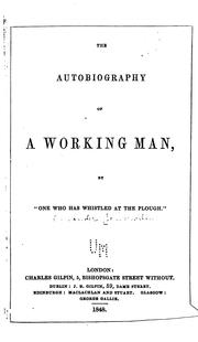 Front cover of The autobiography of a working man by Alexander Somerville