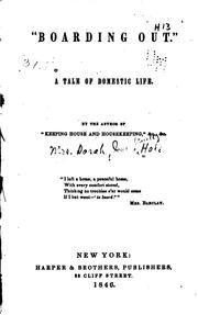 Cover of "Boarding out" by Sarah Josepha Hale