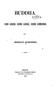 Front cover of Budda, ego zhizn', uchenie by Hermann Oldenberg
