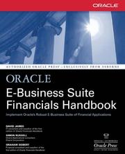Front cover of Oracle e-business suite financials handbook by James, David