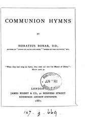 Cover of Communion hymns by Horatius Bonar