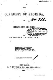 Front cover of The conquest of Florida by Hernando de Soto by Theodore Irving
