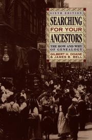 Cover of Searching for your ancestors by Gilbert Harry Doane